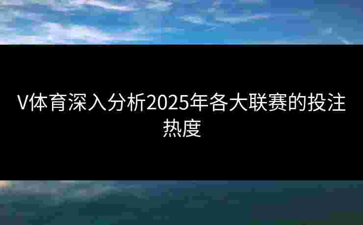 V体育深入分析2025年各大联赛的投注热度