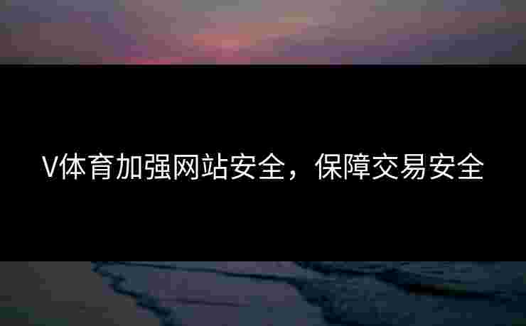 V体育加强网站安全，保障交易安全